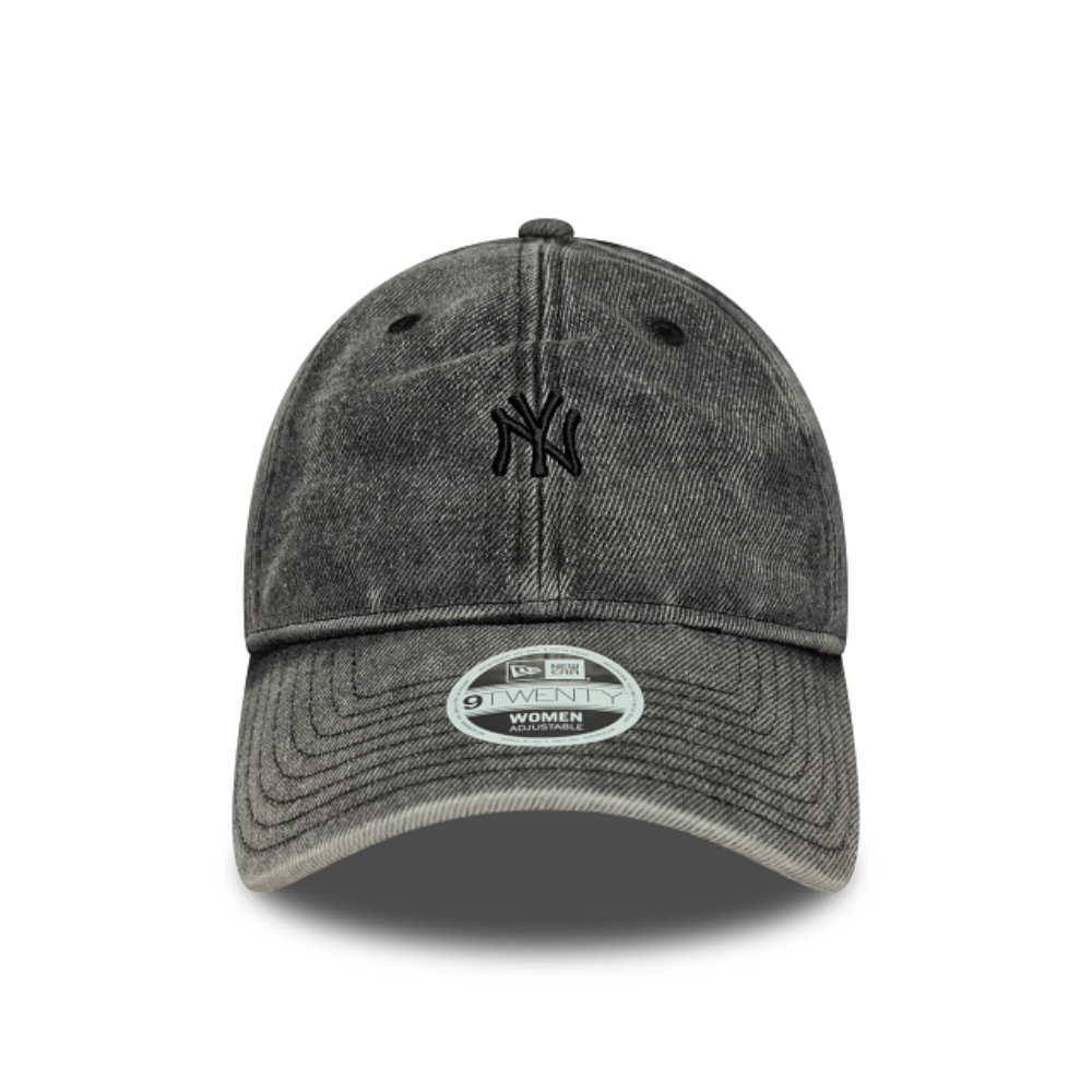 New Era - 9Twenty Womens Denim New York Yankees Cap - Black